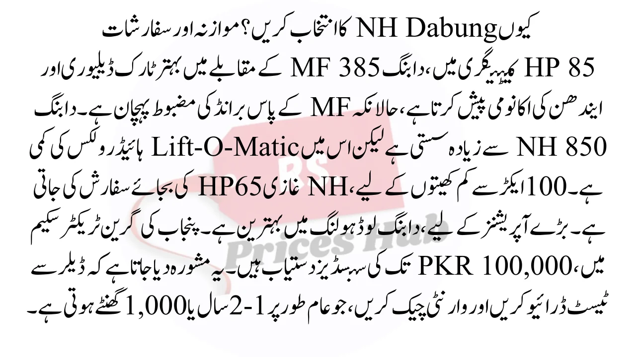 Why Choose the NH Dabung Comparisons and Recommendations (1)