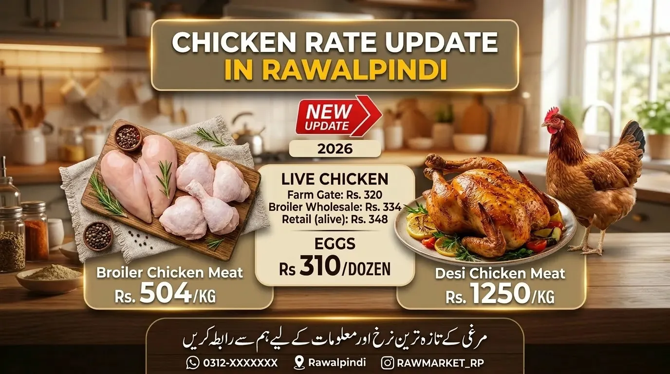Today Chicken Rate in Rawalpinidi