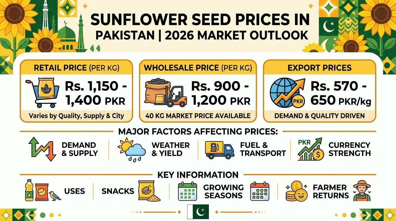 Sunflower Seeds Prices in Pakistan